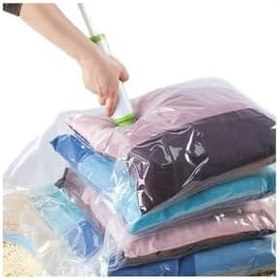 Resim Emirler 50 * 70 Magıc Saver Bag Vakumlu Hurç Saklama Poşet - Vakum Hurç Şeffaf Tek Ebat 