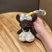 Resim Silver1 Sevimli Renkli Ip Peluş Ayı Kolye El Yapımı Oyuncaklar Küçük Bebek Çanta Çekicilik Sevimli Bebek Cep Telefonu Çekicilik (Yurt Dışından) 