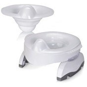 Resim Potette Premium Portatif Katlanabilir Combo Paket Beyaz Bebek Lazımlık ve Tuvalet Adaptörü 