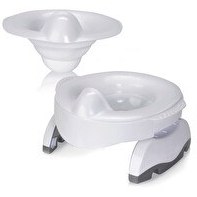 Resim Potette Premium Portatif Katlanabilir Combo Paket Beyaz Bebek Lazımlık ve Tuvalet Adaptörü 