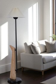 Resim Lumexx BERZAN NATUREL LAMBADER PİLELİ KREM ABAJURLU 