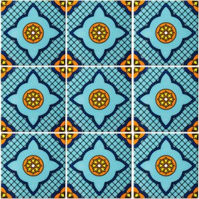 Resim Can Seramik 10*10 cm Cç-95 Kütahya Porselen Karo ( 5'li 1 Paket ) 