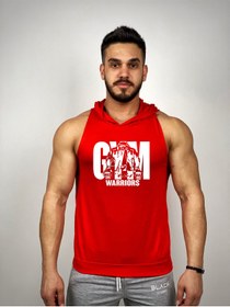 Resim Black İstanbul Gym Warriors Baskılı Kapüşonlu Fitness Atleti 