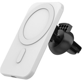 Resim Suntek İos Uyumlu 12 Mini Pro Max İçin K16 15w Araba Manyetik Şarj Cihazı Beyaz 