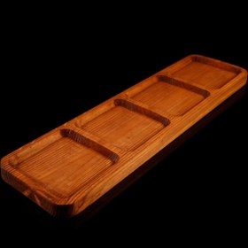 Resim TheBRo 4lü Kare Yağdanlık Altlığı, Sunum Tahtası,Kuruyemişlik 