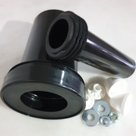 Resim Tema Siamp Gömme Rezervuar Asma Klozet Montaj Seti Kada Takımı Beyaz - Siyah 