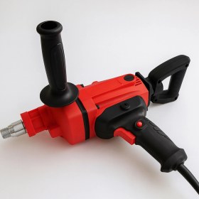 Resim 1550W Güçlü Elektrikli Boya Harç Alçı Macun Karıştırıcı Mikser Matkap Profesyonel Inşaat Tamir Aracı 