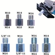 Resim Adapter Farklı Konu Elmas Çekirdek Uçları Matkap Öğütücü Kesici M14'ten M10'a veya M14'ten 5/8-11'e veya 5/8-11'den M14'e Açı Öğütücü için 