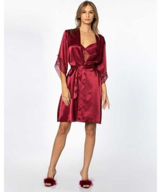 Resim Pierre Cardin Midi Dantel Sabahlık Gecelik Set 4240 001 