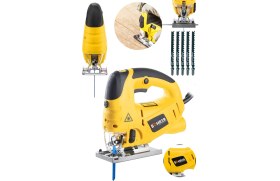 Resim Böhrer Germany Technology 3600 Watt Devir Ayarlı Lazerli Dekupaj Testere Makinesi 