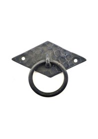 Resim Antika Tarz Dekoratif Pirinç Yan Baklava Kapı Kulbu - 41x82 Mm, Oksit Diğer 