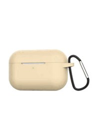 Resim Ekılıf - Apple Uyumlu AirPods Pro - Kılıf Darbelere Karşı Dayanıklı Airbag Silikon Kılıf - Gold 