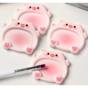 Resim 1/2 Adet Pembe Karikatür Domuz Renk Paleti - Manikür Araçları için Tırnak Sanatı Boyama Bölümü Jel Oje Çizim Tahtası, Nail Art Malzemeleri, Salon Rengini Eşleştirme Aracı, Gel Cila Uygulama Toolu, Manuel Gereçler Tedariki, Kullanışlı Dizayn Şablonu, Şenlikli Elmas Deseni, İlham Verici Materyal, Delimsüz Harman Yüzeyi, Dayanıklı Plastik Levha 