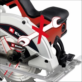 Resim Einhell Daire Testere Tc-Cs 1250 (1.250 W, 5.500 Dev/dak, Kesme Derinliği ve Açı Için Aletsiz Ayar, 