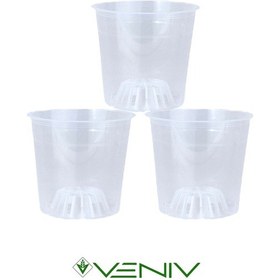Resim Orkide Yetiştirme Saksısı Pot 3 Adet-0.75l 3 