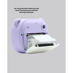 Resim Fantastik Store Termal Baskı Özellikli Mini Kamera Mor - Lisinya 