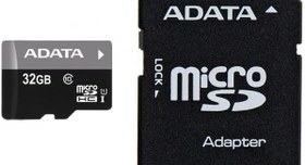 Resim Adata 32GB MicroSD Kart 100/25MB/s Class10-AUSDH32GUICL10A1-RA1 