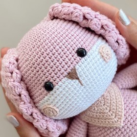 Resim Amigurumi Köpüş Oyuncak 2 - Pembe 