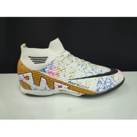 Resim LALİGA 565 ERKEK BÜYÜK NUMARA HALI SAHA , KRAMPON ,FUTBOL AYAKKABISI ,BEYAZ-GOLD 