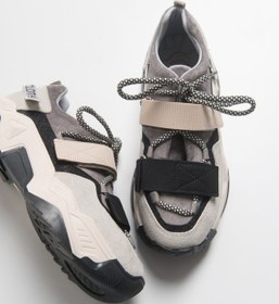 Resim luvishoes LULEN Siyah Vizon Sim Yazılı Cırtlı Kadın Spor Sneakers 