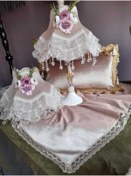 Resim Armubu - İki Adet Kadife Kaplı El Yapımı ABAJUR 