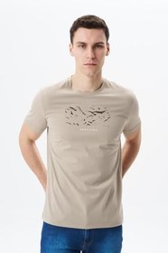 Resim Arma Erkek Giysiler Kısa Kollu T-shirt Ar-ma Erkek Bisiklet Yaka Tişört Regular Fit %100 Pamuk Süprem Basic Baskısız Y31344408002 Mor-m2 