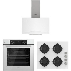 Resim Ferre Fryart XE63CB - CS206 - D064 Beyaz Ankastre Set 