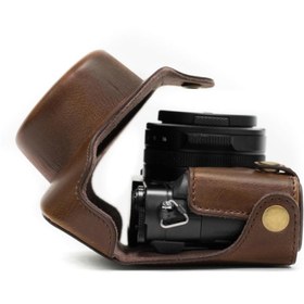 Resim MegaGear MG661 Panasonic Lumix DMC-LX100 Deri Kamera Çantası 