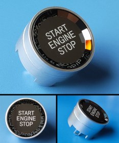 Resim vagparts BMW F30 Kristal Start Stop Buton Kapağı GRİ 