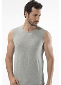 Resim Cacharel 1303 Spor Erkek Bisiklet Yaka - Gri Melanj Gri Melanj 