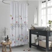 Resim Birds Desenli Banyo Duş Perdesi 120x200 Cm Askı Aparatları Hediye TS.85.66.9.2242 