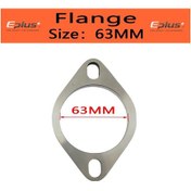 Resim Eplus Araba Motosiklet Egzoz Borusu Susturucu Flanş Eklemi Evrensel 2 Delik 304 2.5 İnch 63mm 2.5 İnch 63mm 