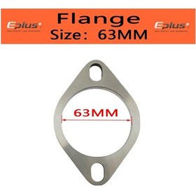 Resim Eplus Araba Motosiklet Egzoz Borusu Susturucu Flanş Eklemi Evrensel 2 Delik 304 2.5 İnch 63mm 2.5 İnch 63mm 