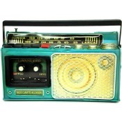 Resim Turtcest Dekoratif Metal Radyo Kumbara Vintage Biblo Hediyelik 