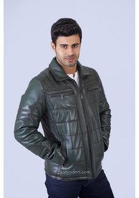 Resim Şişme Yeşil Spor Gerçek Deri Mont-yeşil Yeşil 