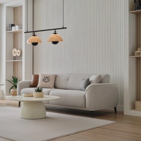 Resim Enza Home Cante 3'lü Yataklı Koltuk - Krem 