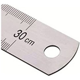 Resim Kraf Çelik Cetvel 30cm Metal 