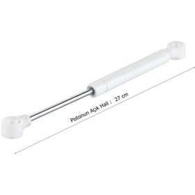 Resim Std Dolap Kapağı Beyaz Gazlı Piston Amortisör Mutfak Dolabı 100N 4 Adet 