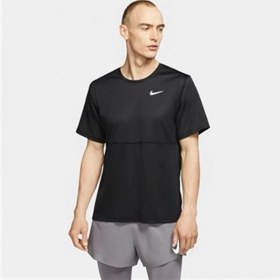 Resim Nike M Nk Df Run Top Ss Erkek Siyah T-shirt - CJ5332-010 