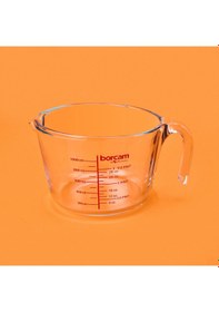 Resim Borcam Ölçü Kabı - Şeffaf - 1 Lt Renkli 