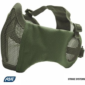Resim ASG Airsoft Kulak Korumalı Haki Ağız Maskesi - 19254 