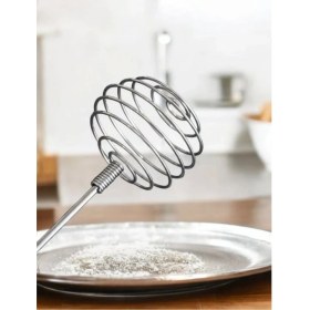 Resim 28 cm Paslanmaz Çelik Yuvarlak Metal Çırpıcı, Mutfak Gereci 