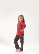 Resim Blackspade Kız Çocuk Pijama Takımı - 6654 - Kırmızı 
