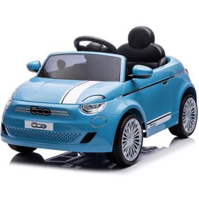 Resim FIAT 500 Lisanslı akülü araba 12v 