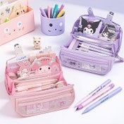 Resim For Hello Kitty 9 Katmanlı Kalem Kutusu İçin - Çoklu Bölümlerle Büyük Kapasiteli Oxford Düzenleyici, Gençler İçin Sevimli Okul Malzemeleri Depolama, Sanrio Resmi Lisanslı Tasarım, Kalem Kılıfı, Eğlenceli Tasarım, Güvenli Fermuar Kapatma 