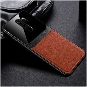 Resim Zebana Xiaomi Redmi Note 8 Pro Uyumlu Kılıf Lens Deri Kılıf Kahverengi 