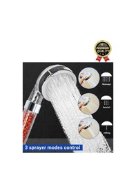 Resim Özel Üretim Zeolid Taşlı Yüksek Emisyon Güçlü Su Tasarruflu Tazyikli Kireç Önleyici Duş Başlığı Çok Renkli 