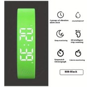 Resim Primepickings Yeşil Usb Girişli Alarmlı Kronometre Titreşimli Kalori Monitörlü Outdoor Spor Saati Diğer 