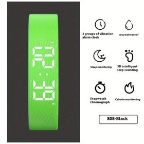 Resim Primepickings Yeşil Usb Girişli Alarmlı Kronometre Titreşimli Kalori Monitörlü Outdoor Spor Saati Diğer 