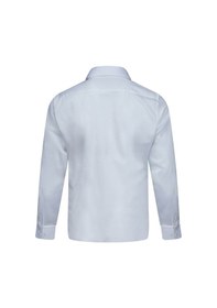 Resim Beyaz Klasik Fit Slim Yaka 100% Pamuk Uzun Kollu Saten Gömlek 2977594 Beyaz 